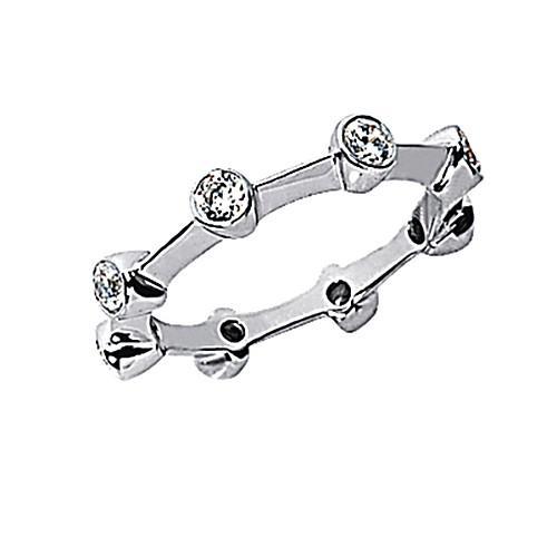0.90 Carats Lab Grown Diamonds Eternity Band Women's Ring New