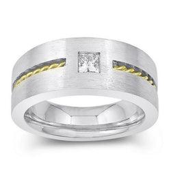 IGI Certified Brilliant Diamond Men's Ring 0.35 ct