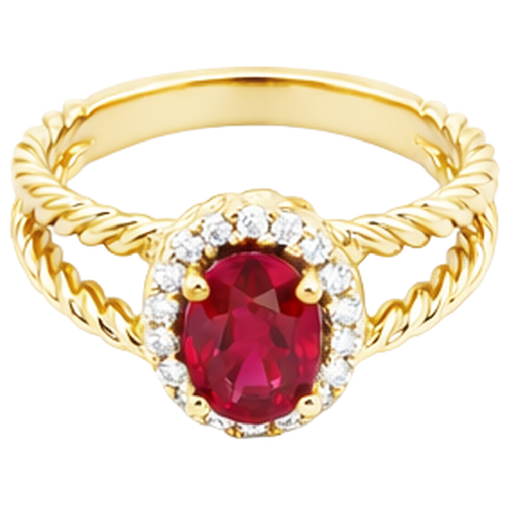1.16 Carats Natural Earth Mined Diamond ( Not Lab Grown ) Ruby Gemstone Ring Oval White Gold 14K