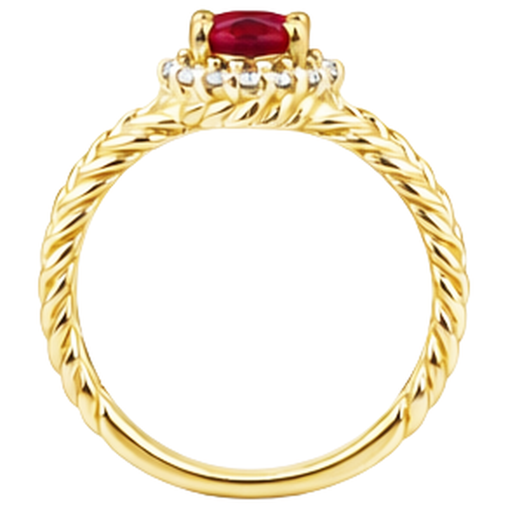 1.16 Carats Natural Earth Mined Diamond ( Not Lab Grown ) Ruby Gemstone Ring Oval White Gold 14K
