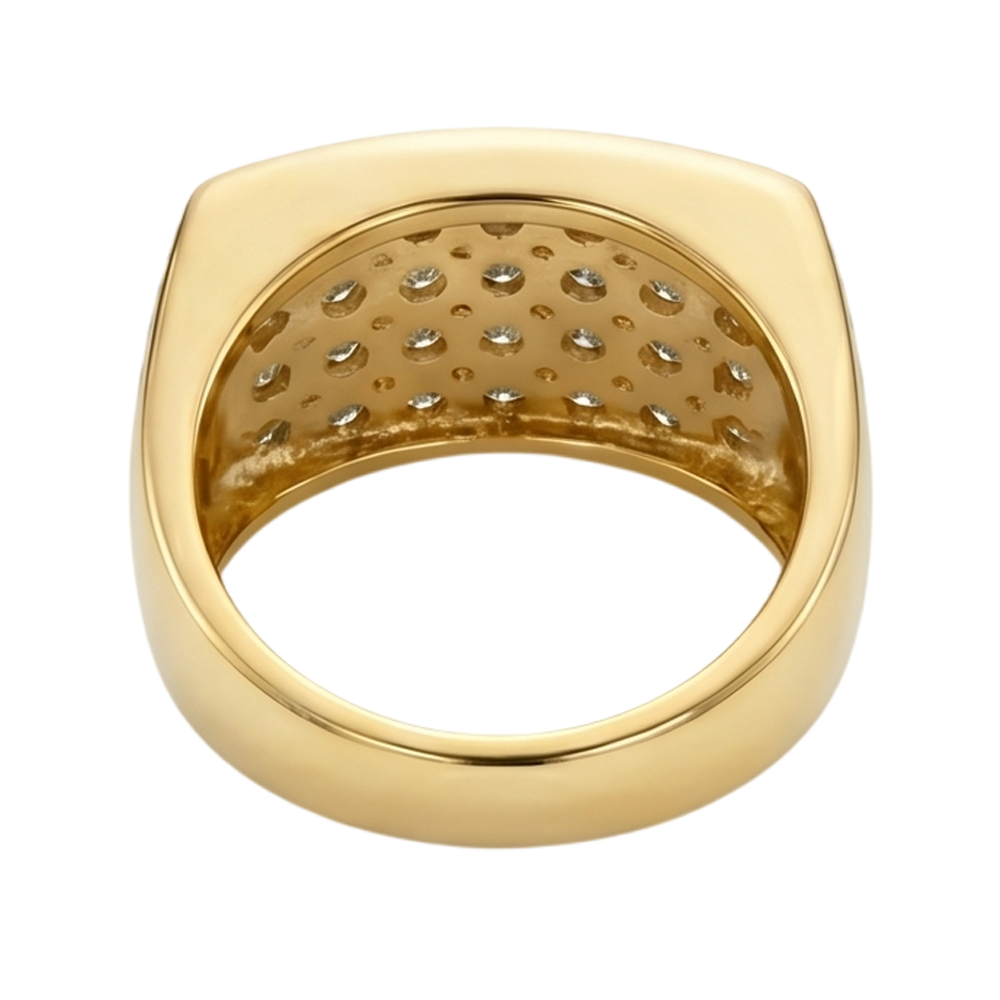 1.40 Carat Round Cut Real Natural Earth Mined Diamond ( Not Lab Grown ) Gorgeous Yellow Gold Ring