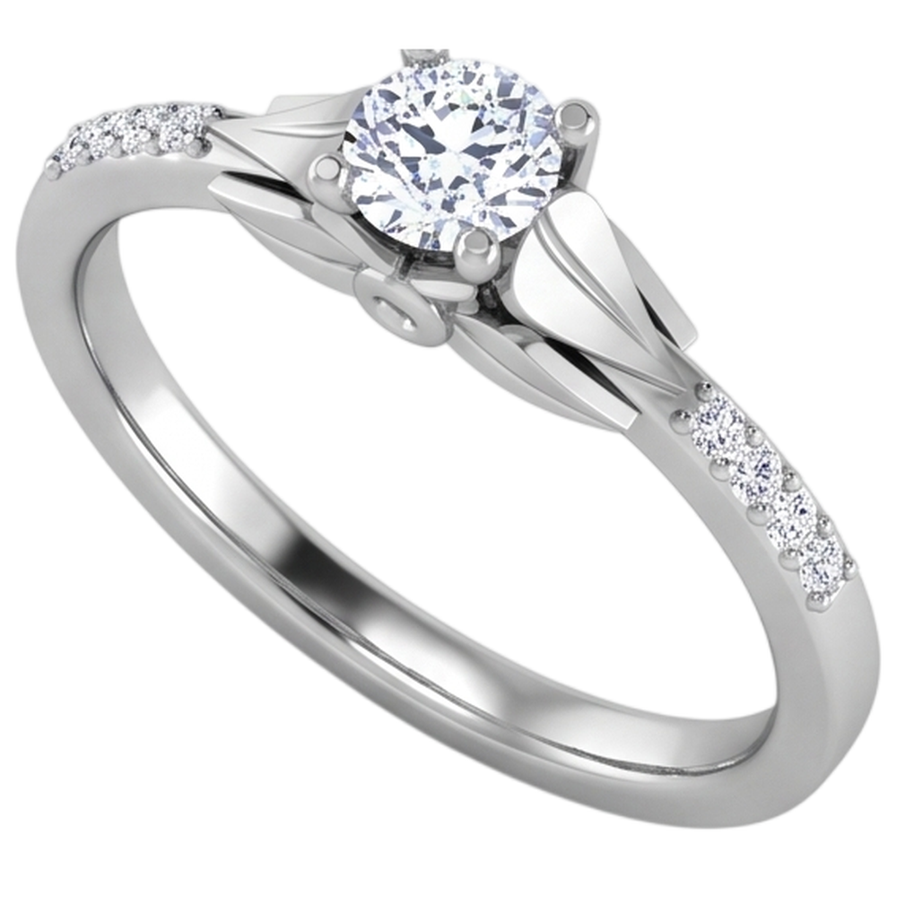 1.40 Carats Round Cut Real Natural Earth Mined Diamond ( Not Lab Grown )  Engagement Ring White Gold 14K