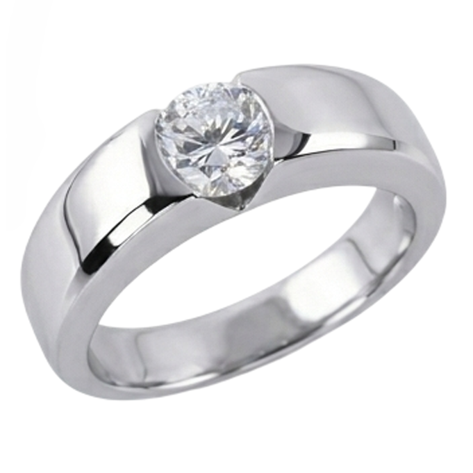 1.50 Carats G VS1 Gorgeous Real Natural Earth Mined Diamond ( Not Lab Grown )  Solitaire Ring Gold Mens Ring Gents