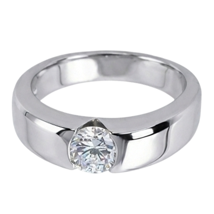 1.50 Carats G VS1 Gorgeous Real Natural Earth Mined Diamond ( Not Lab Grown )  Solitaire Ring Gold Mens Ring Gents