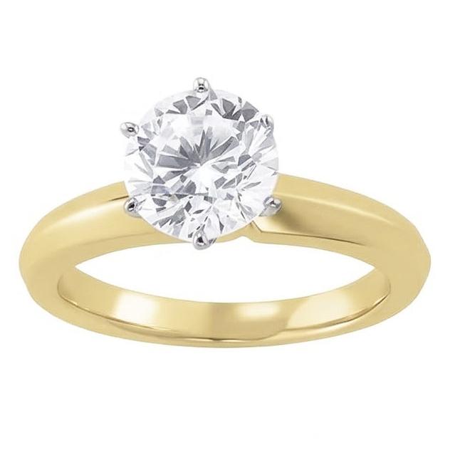 natural round diamond 1.50ct ring close up detail