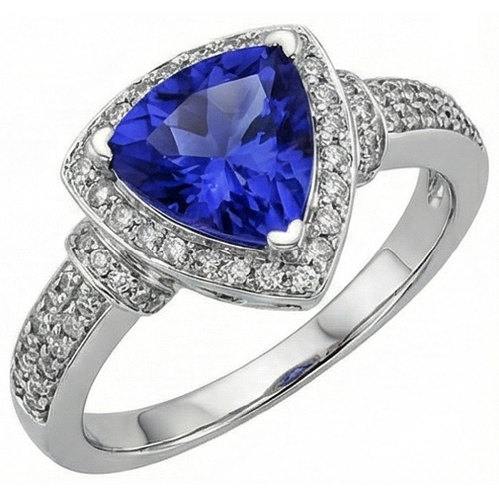 natural round sapphire 1.50ct ring side angle