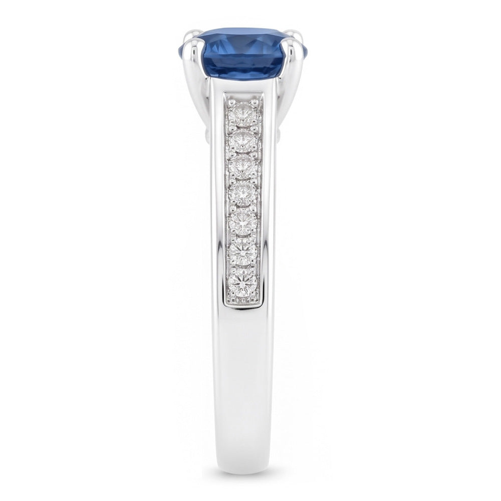 1.65 Ct Round Blue Natural Earth Mined Diamond ( Not Lab Grown )  Engagement Ring Gemstone