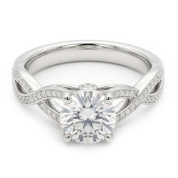 1.75 Carats Natural Earth Mined Diamond ( Not Lab Grown ) Anniversary Ring 14K White Gold