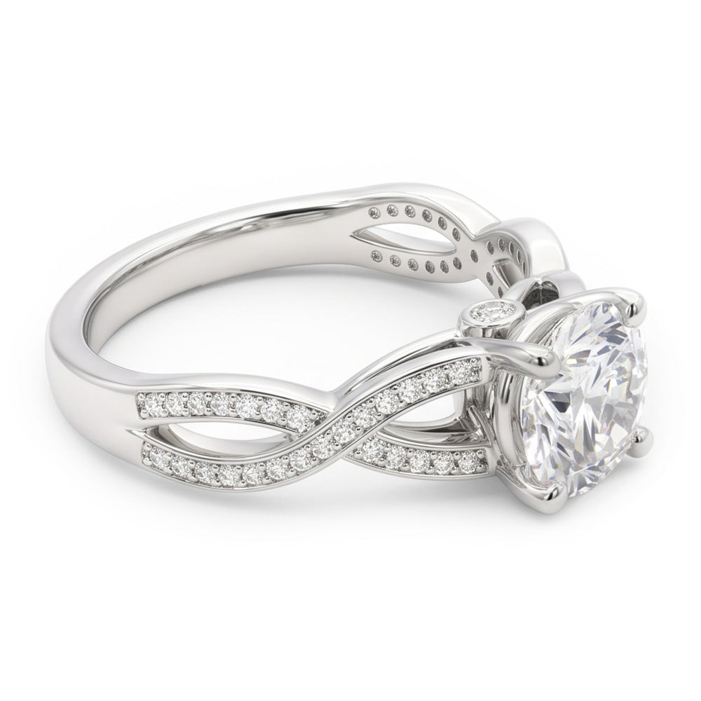 1.75 Carats Natural Earth Mined Diamond ( Not Lab Grown ) Anniversary Ring 14K White Gold