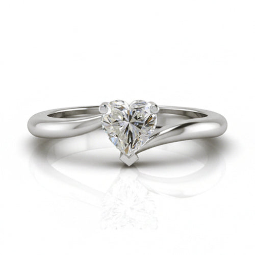 1 Carat Genuine Heart Natural Earth Mined Diamond ( Not Lab Grown ) Ring Ladies Jewelry