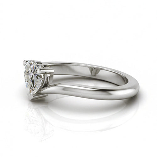 1 Carat Genuine Heart Natural Earth Mined Diamond ( Not Lab Grown ) Ring Ladies Jewelry