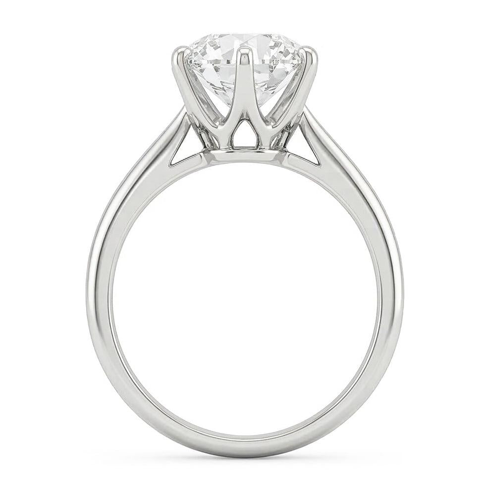 1 Carat Genuine Natural Earth Mined Diamond Solitaire Engagement Ring White Gold 14K Ring Jewelry