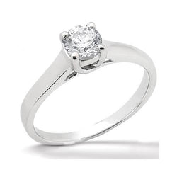 1 Carat Natural Earth Mined Diamond Solitaire Engagement Ring Prong Style