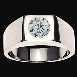 Men's IGI Certified Gentleman's Ring – Brilliant Diamond 1 ct 10K
