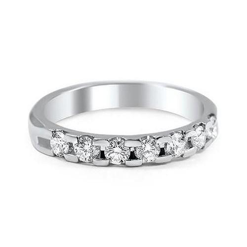 1.05 Ct Round Cut Real Diamond Wedding Band