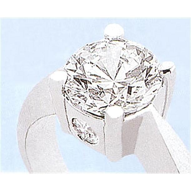 1.10 Carats Three Stone Genuine Diamond Women Engagement Ring White Gold