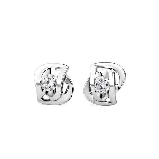 1.20 Ct Genuine Diamond Stud Earrings White Gold
