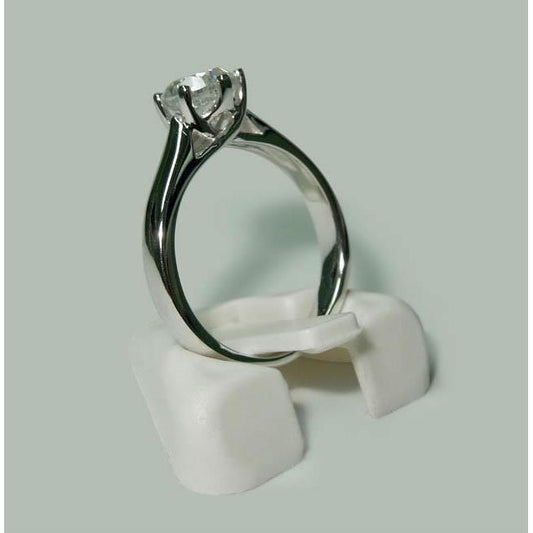 1.30 Carats Real Diamond Solitaire Ring White Gold 14K