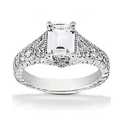 1.36 Ct. Real Diamonds Engagement Ring Diamond White Gold