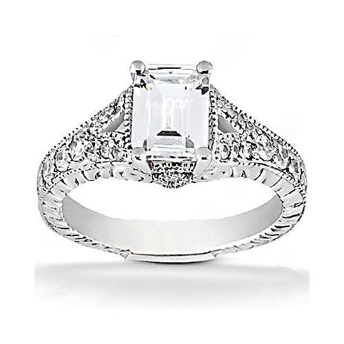 1.36 Ct. Real Diamonds Engagement Ring Diamond White Gold