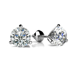1.3 Ct Round Solitaire Real Diamond Stud Earring