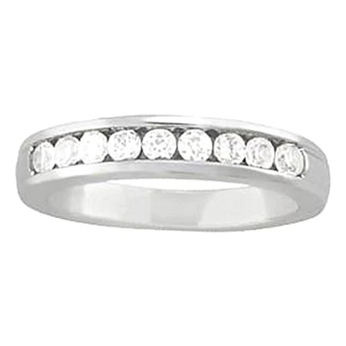 1.40 Carats Real Diamond Engagement Band Channel Set