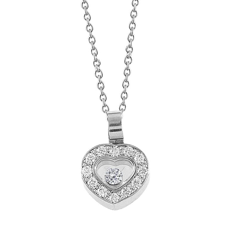 1.4 Ct Round Brilliant Genuine Diamond Heart Shape Pendant Necklace