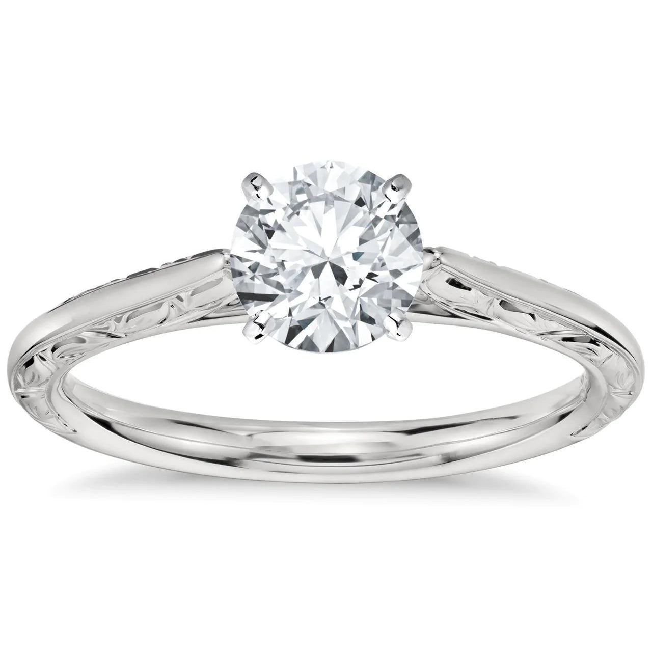 1.50 Carat Big Round Cut Solitaire Genuine Diamond Engagement Ring