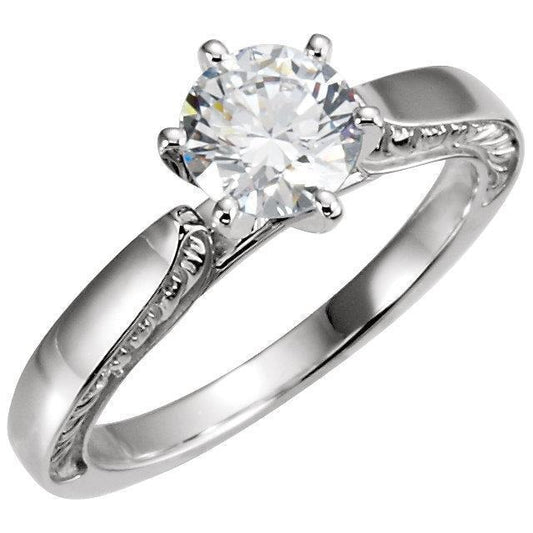 1.50 Carat Round Brilliant Real Diamond Solitaire Engagement Ring - Solitaire Ring-harrychadent.ca