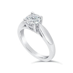 1.50 Carat Round Cut Genuine Diamond Wedding Solitaire Ring