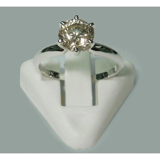 1.50 Carat Solitaire Round Cut Natural Diamond Engagement Ring