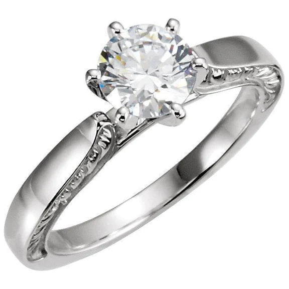 1.50 Carats Round Brilliant Genuine Diamond Solitaire Ring