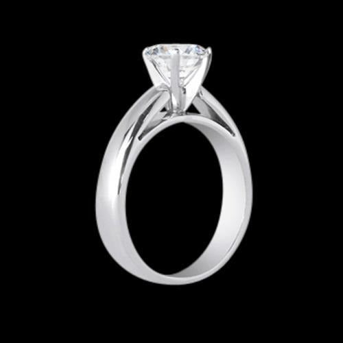 1.50 Carats Round Solitaire Cathedral Setting Real Diamond Ring - Solitaire Ring-harrychadent.ca