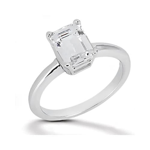 1.50 Ct. Ladies Emerald Cut Genuine Diamond Ring