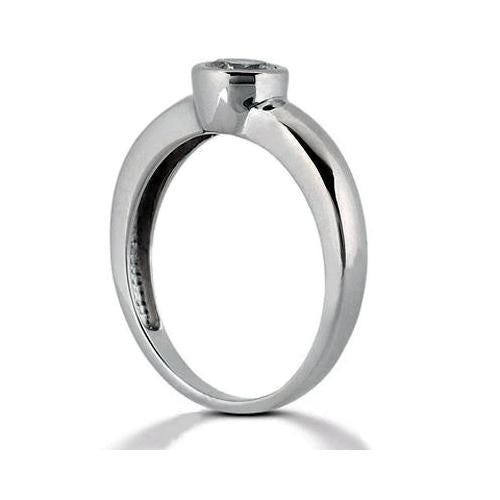 1.50 Ct. Real Diamond Solitaire Engagement Ring White Gold