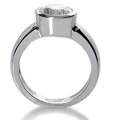 1.50 Ct. Real Diamond Solitaire Engagement Ring White Gold