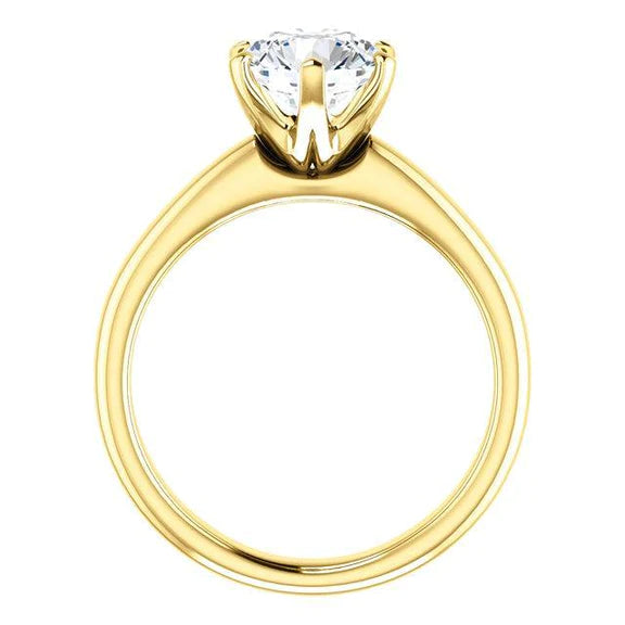 1.50 Ct. Round Brilliant Natural Yellow Gold Ring