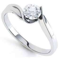 1.50 Ct Brilliant Cut Solitaire Genuine Diamond Wedding Ring