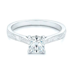 1.50 Ct Princess Cut Sparkling Natural Diamond Anniversary Solitaire Ring