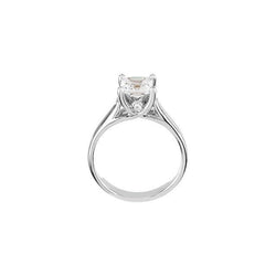 1.55 Carat Prong Setting Princess Real Diamond Solitaire Ring