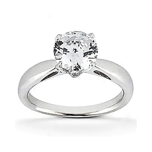 1.57 Ct. Real Diamond Engagement Solitaire Ring Gold New