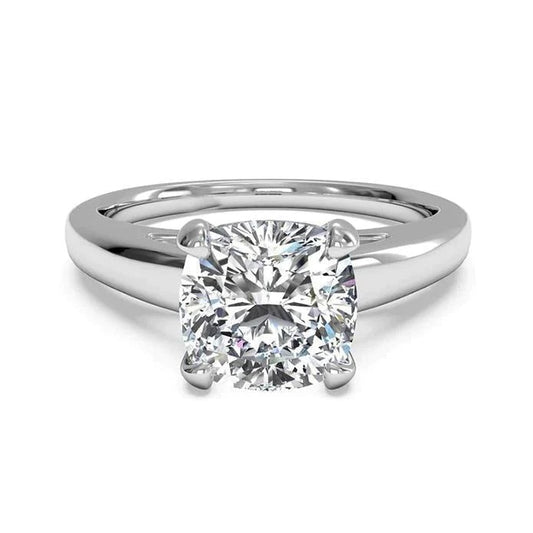1.5 Carat Cushion Real Diamond Womens Ring - Solitaire Ring-harrychadent.ca