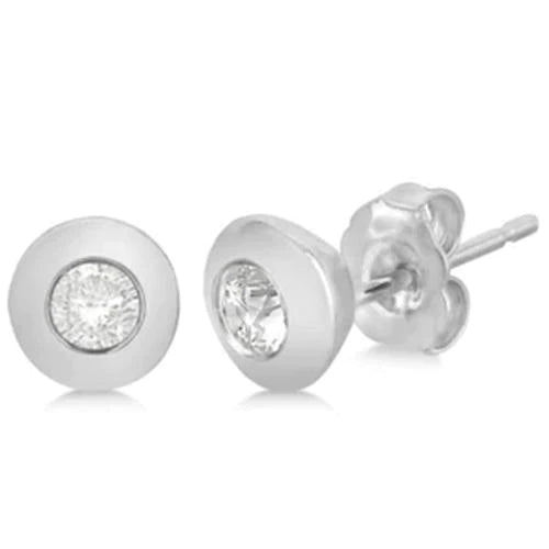 1.5 Ct Round Cut Real Diamond Ladies Stud Earring