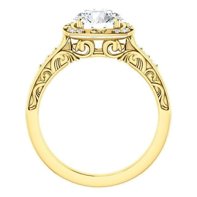 1.65 Ct. Round Brilliant Real Diamonds Anniversary Ring Jewelry - Halo Ring-harrychadent.ca