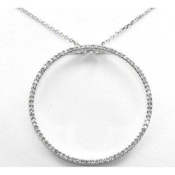 1.70 Ct Round Brilliant Cut Genuine Diamonds Necklace Pendant Gold White 14K