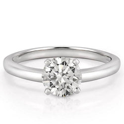 1.75 Carat Sparkling Natural Diamond Engagement Ring 14K White Gold