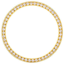 1.75 Ct Bead Set Custom Real Diamond Bezel To Fit Rolex Date Watch