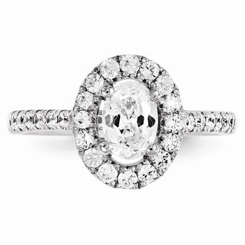 1.80 Ct Genuine Diamond Ring 14K White Gold