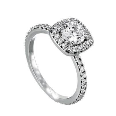 1.90 Carats Natural Diamond Wedding Ring White Gold