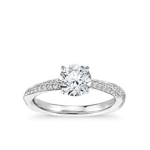 1.90 Carats Round Real Diamond Wedding Ring Women Jewelry New